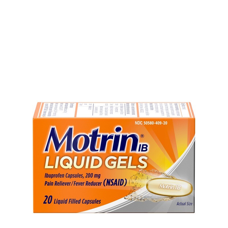 Motrin Ib 200 Mg Liquid Gel 20ct