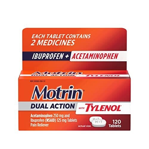 Motrin Dual Act with Tylenol Cp 120