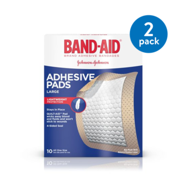 Band-Aid Brand Sheer Tru-Stay Adhesive First Aid Pads 10ct Band-Aid Brand Sheer Tru-Stay Adhesive First Aid Pads 10ct