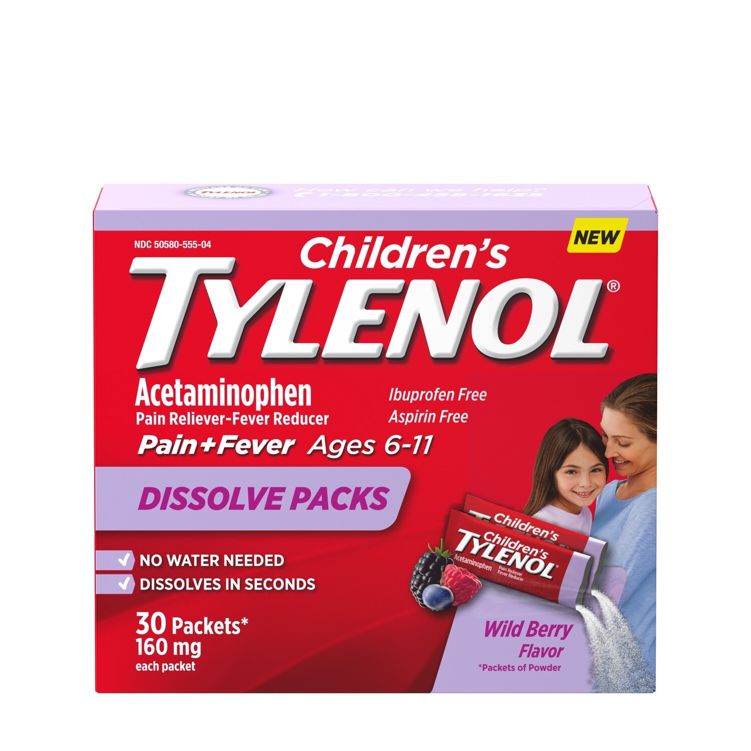 Children&#39;s Tylenol 160 Mg Powder Packets 30ct
