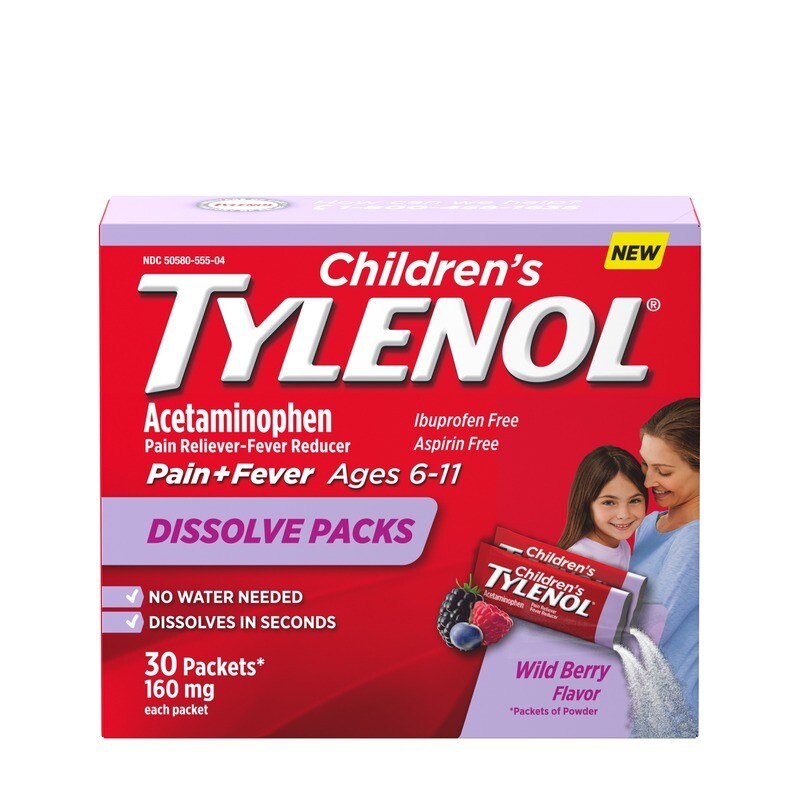Children&#39;s Tylenol 160 Mg Powder Packets 30ct