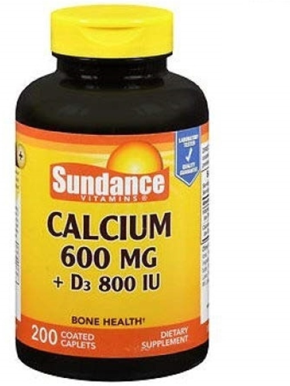 Sundance Calcium 600mg + D3 800iu Tablets 200ct