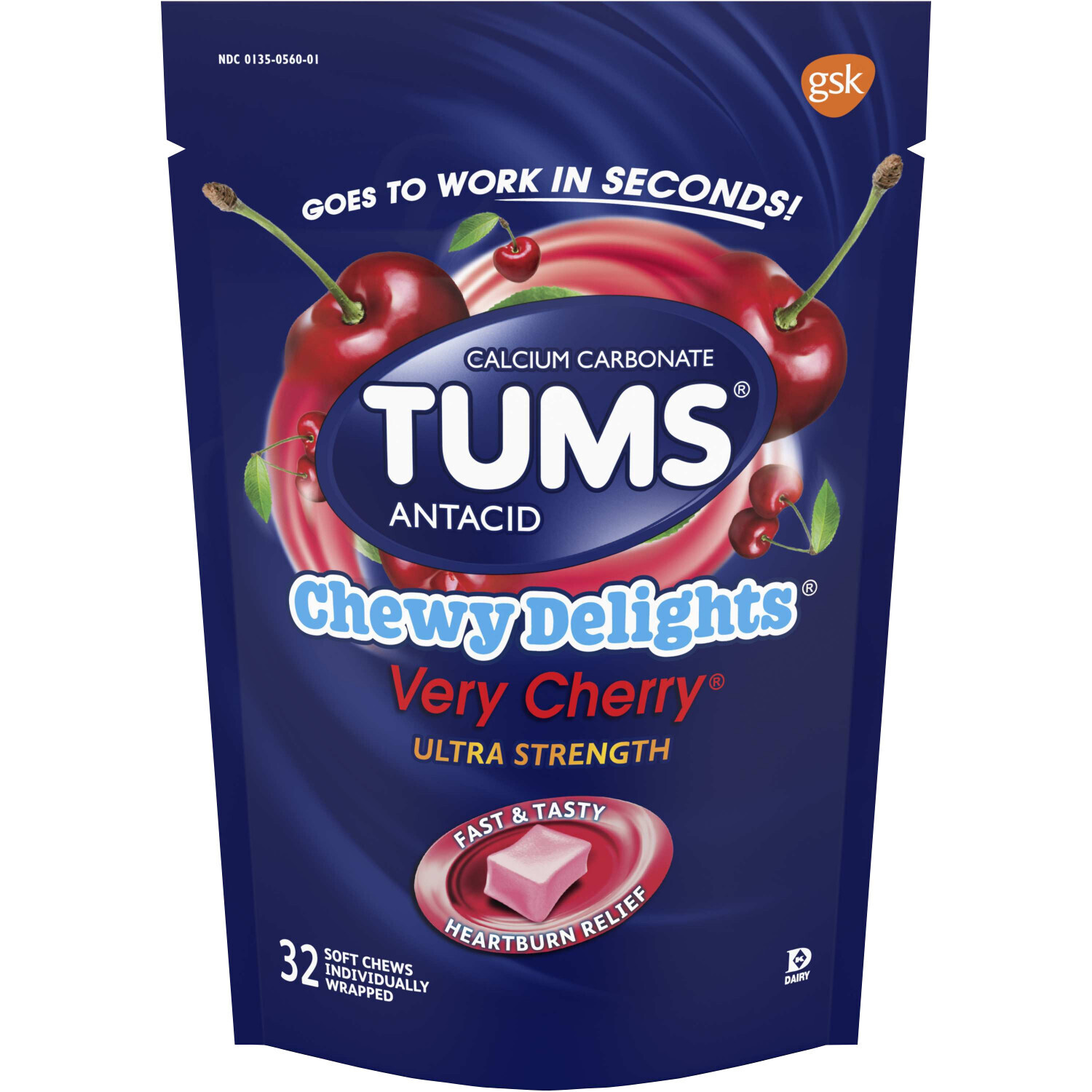 Tums Ultra Strength Chewy Delights 32ct