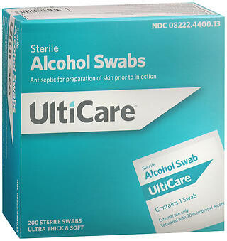 Alcohol 70% Swabs 200ct