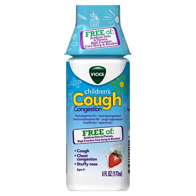 Vicks Children&#39;s Cough and Congestion Berry 6fl oz