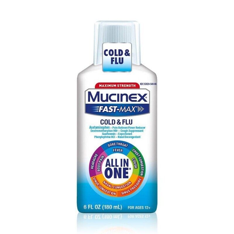 Mucinex Fast-Max Cold-Flu Liquid 6oz