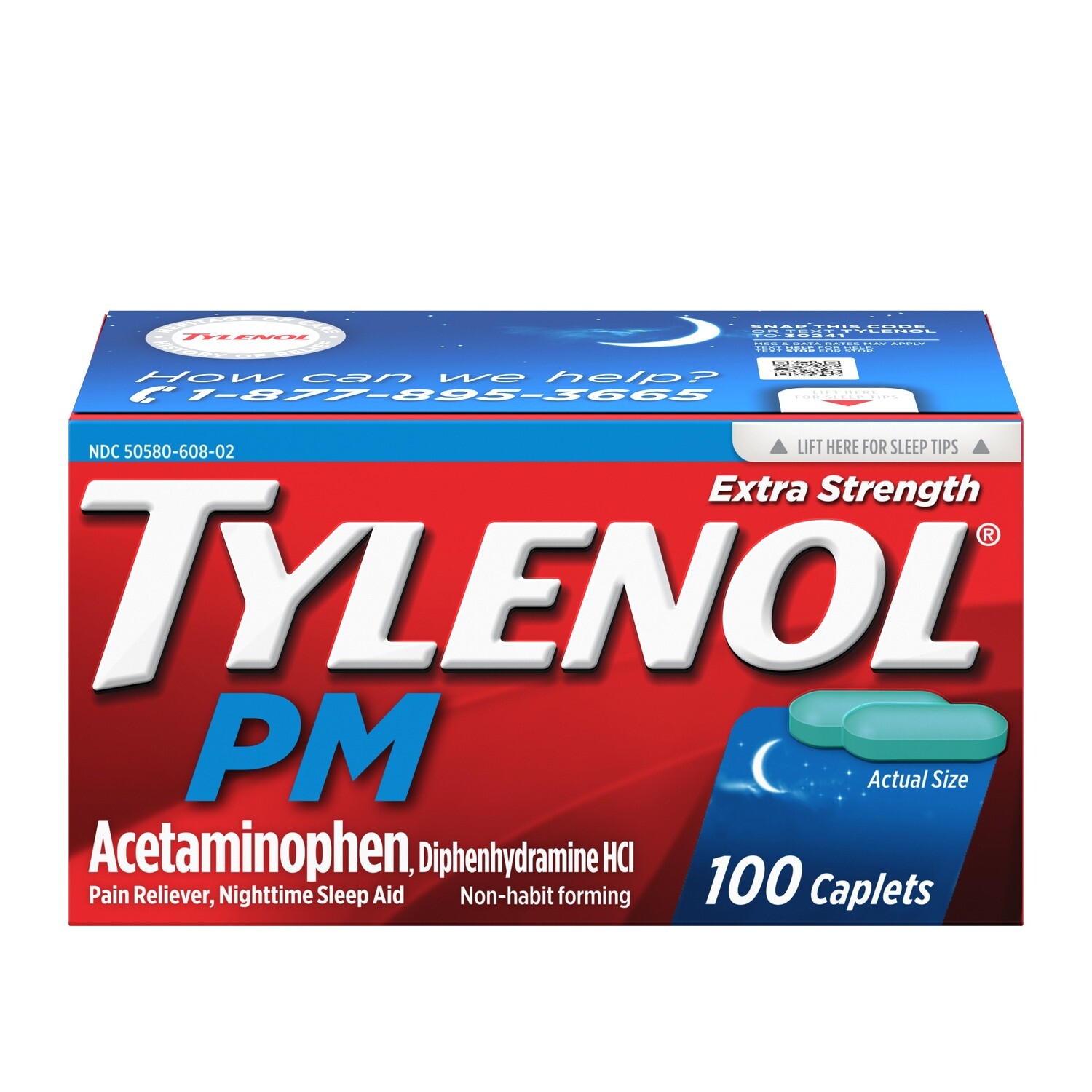 Tylenol PM Extra Strength Caplets 100