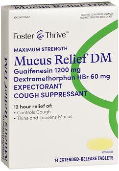 Foster and Thrive Mucus Relief DM Max ER 1200-60 Mg 14ct