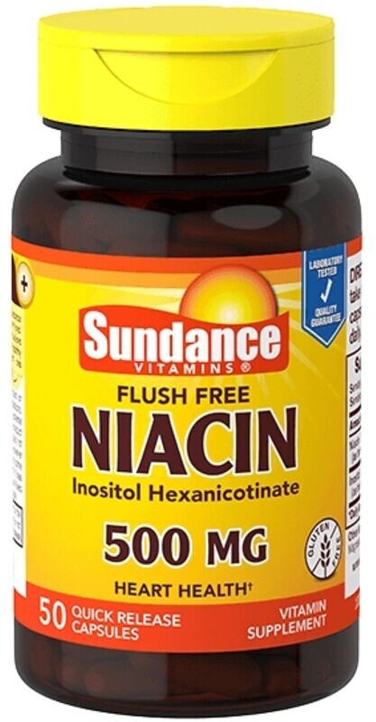 Sundance Niacin Flush Free 500mg Capsules 50ct