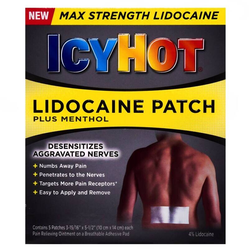 Icy Hot Lidocaine Patch 5ct