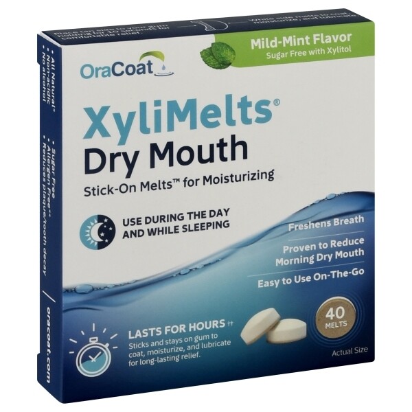 XyliMelts Dry Mouth Lozenges Mild Mint 40ct
