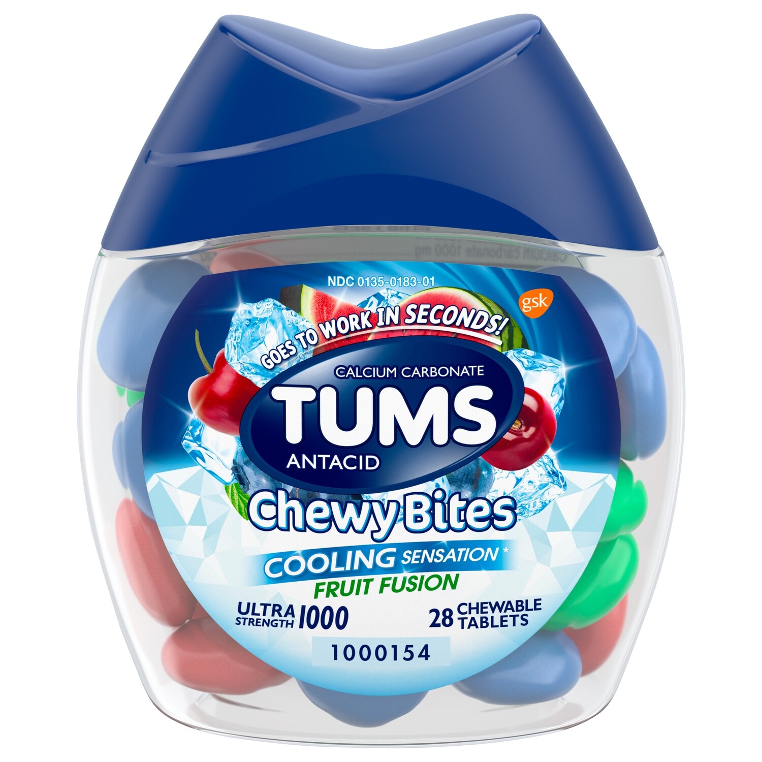 Tums Cooling Chewy Bites 28ct