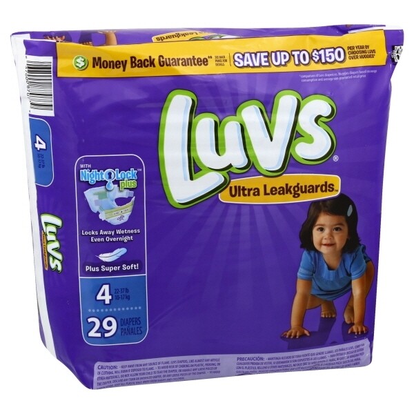 Luvs Diaper S4 Jumbo 29x4