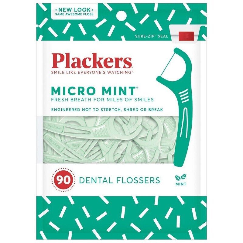 Plackers Dental Flossers Mint 90ct