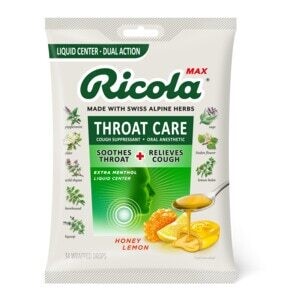 Ricola Max Throat Care Honey Lemon 34ct