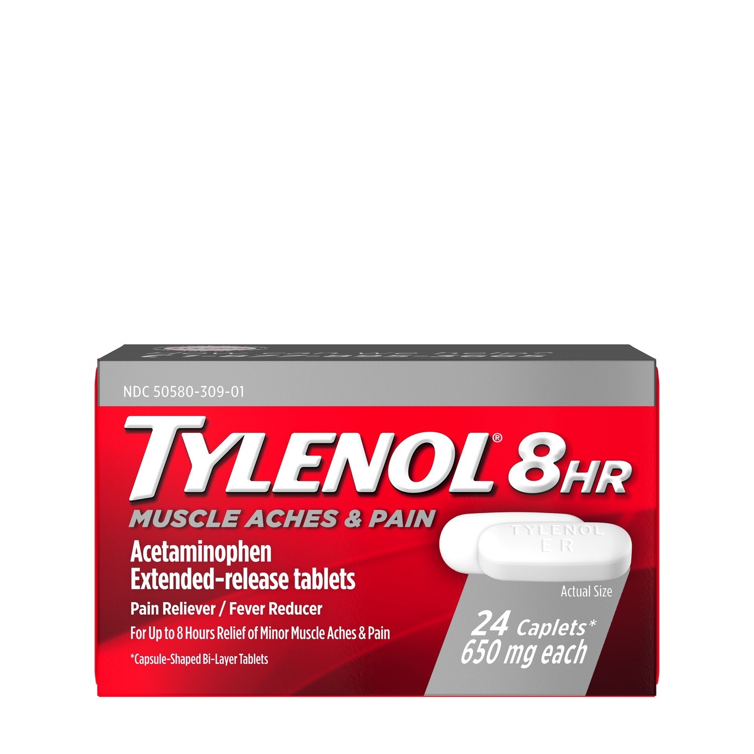 Tylenol 8Hr Caplets 24ct
