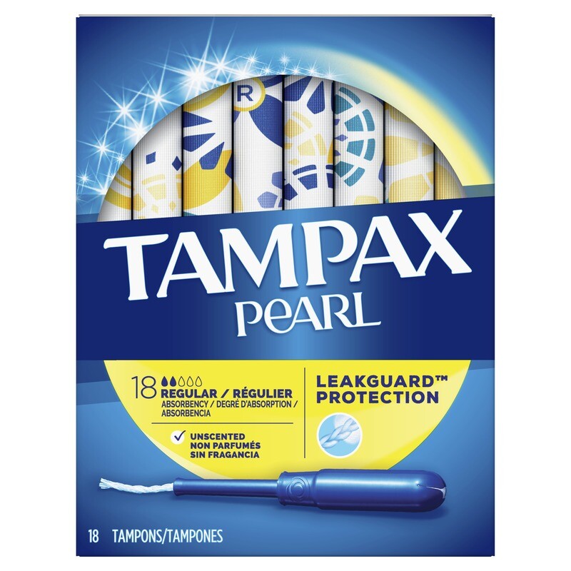 Tampax Pearl Regular Unscented 18ct