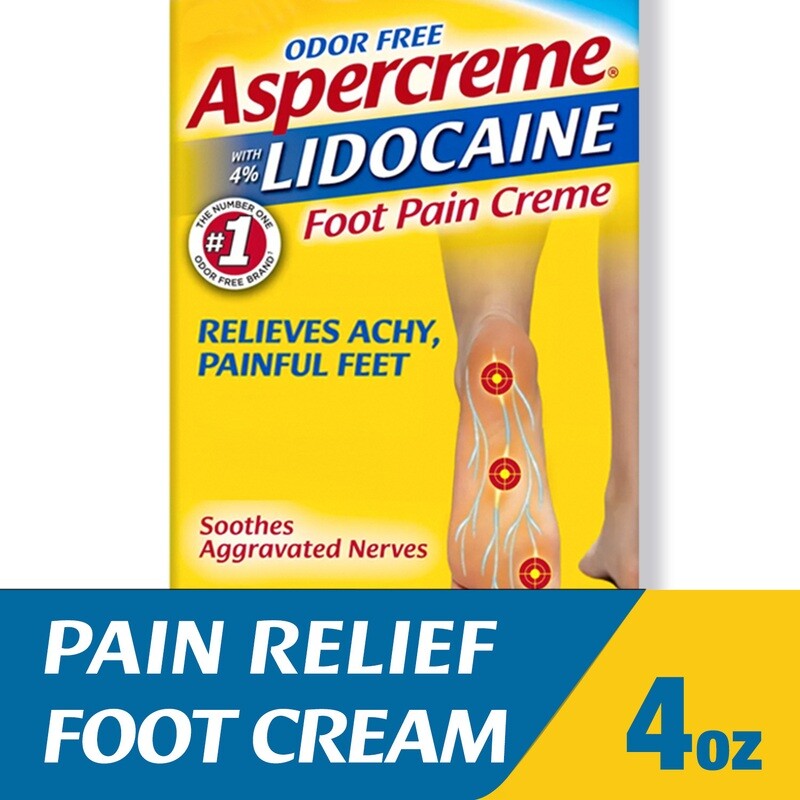 Aspercreme Lidocaine Foot Pain Creme 4oz