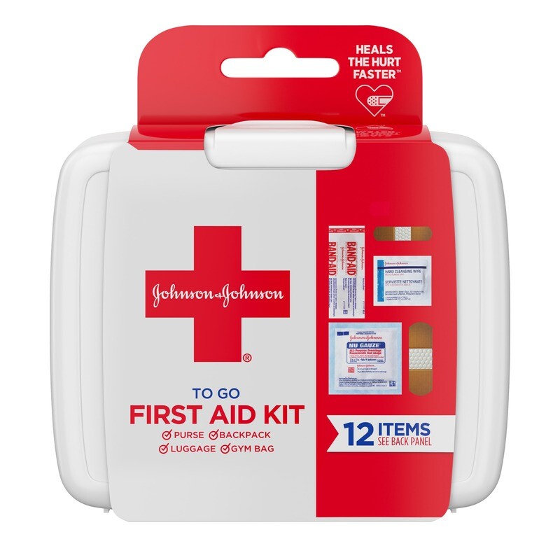 Johnson &amp; Johnson First Aid to Go Travel Emergency First Aid Kit