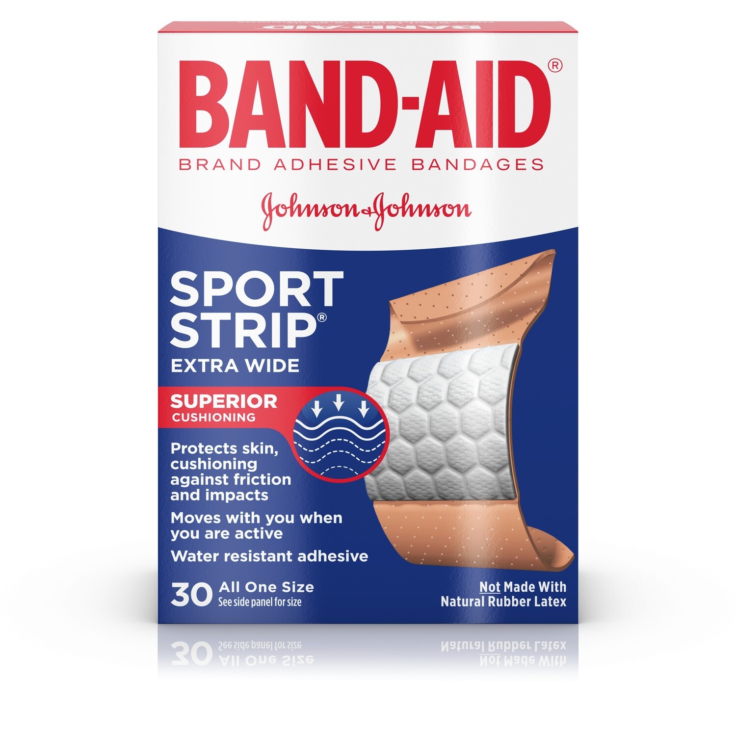 Band-Aid Sport Strip Extra Wide 30ct