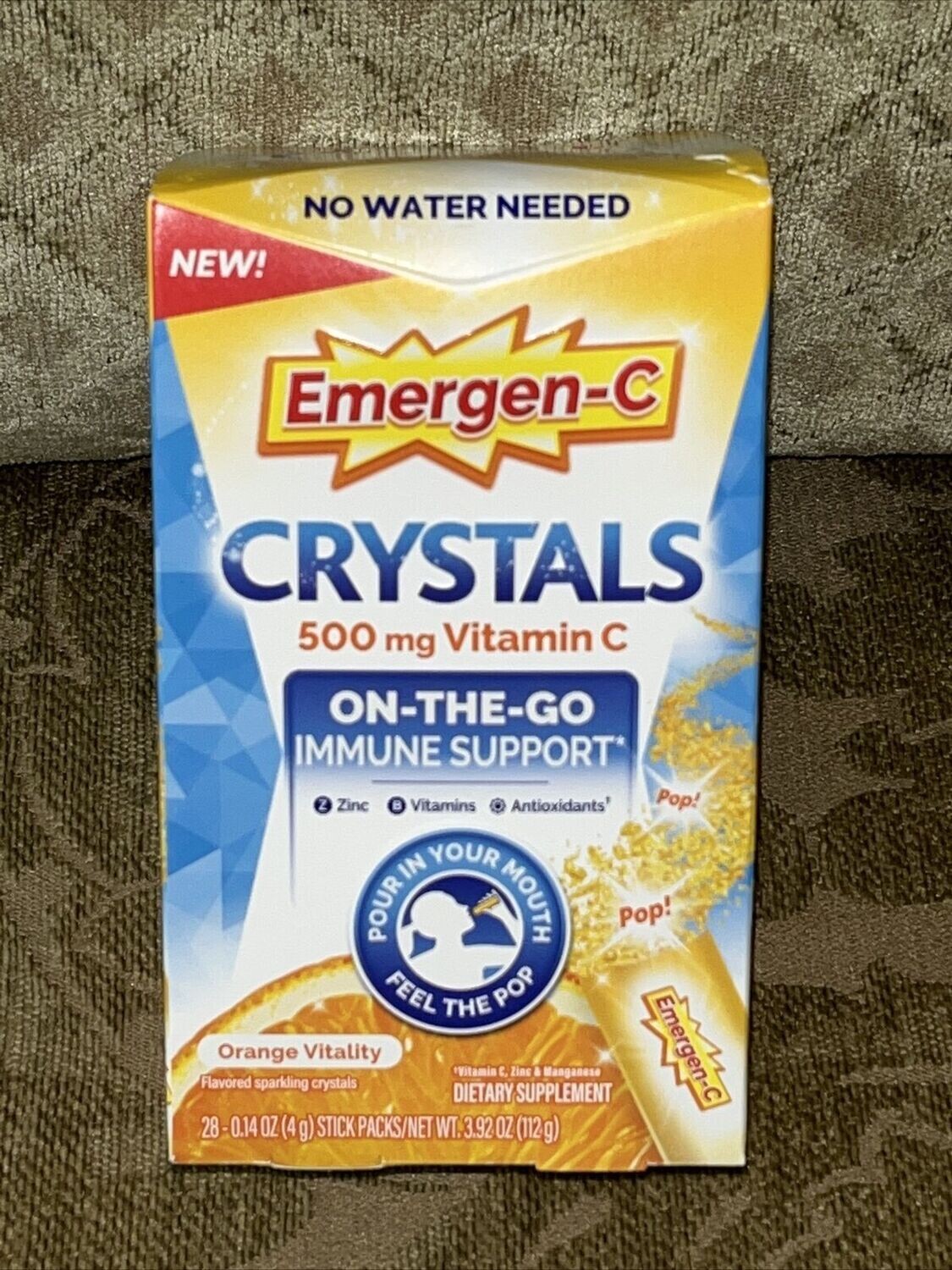 Emergen-C On-The-Go Crystals Orange 28ct