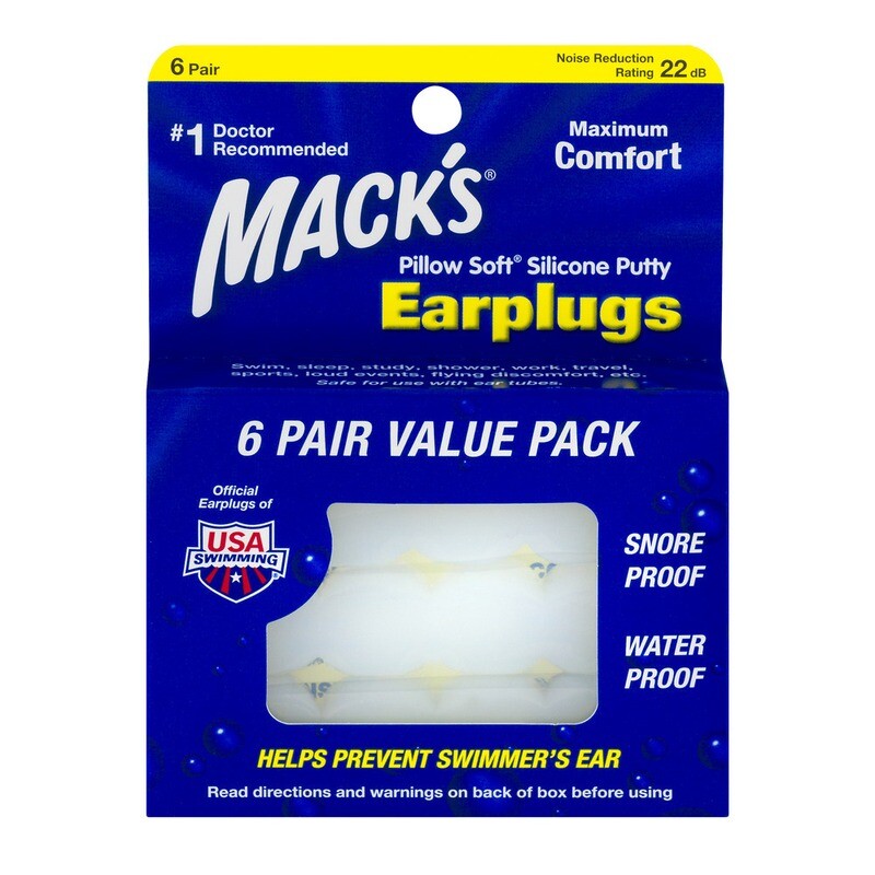 Mack&#39;s Earplugs Pillow Soft 6 pair