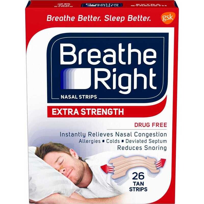 Breathe Right Extra Strength Tan Nasal Strip 26ct