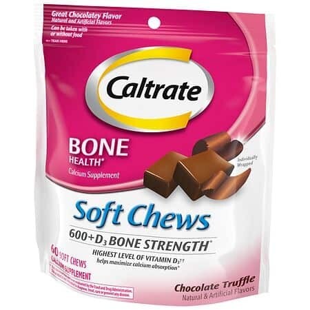 Caltrate Soft Chews Chocolate 60ct