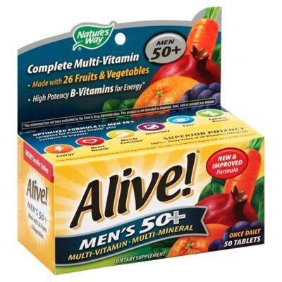 Alive Men&#39;s 50+ Tablets 50ct