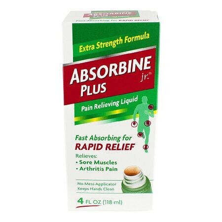 Absorbine Plus Jr Pain Relieving Liquid 4oz