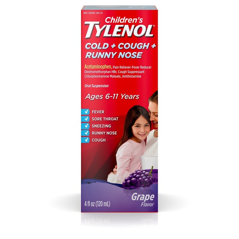 Children&#39;s Tylenol Cold-Cough-Runny Nose 4oz