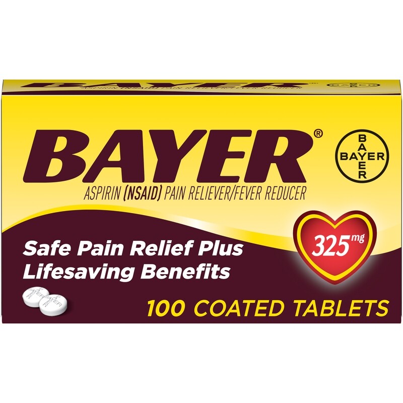 Bayer Aspirin 325 Mg Tablets 100ct