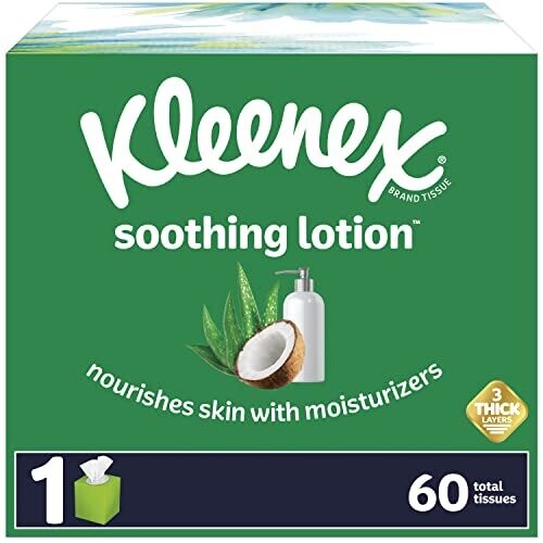 Kleenex Soothing Lotion Tissues 60ct