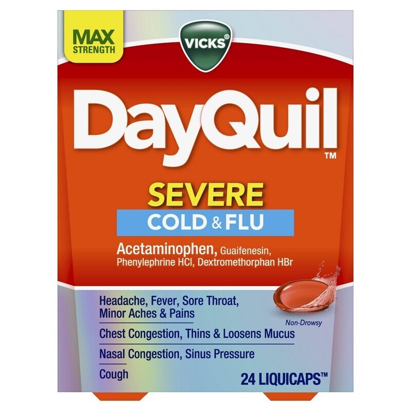 Dayquil Severe Cold and Flu Liquicaps 34ct