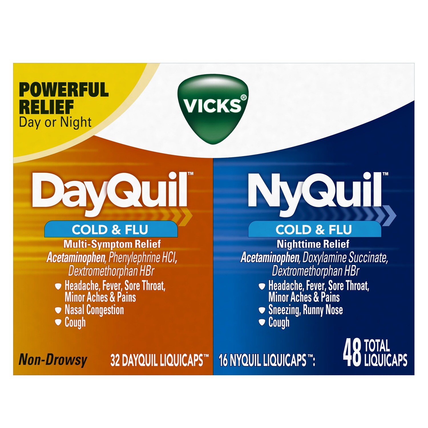 Nyquil/Dayquil Liquicaps 48ct