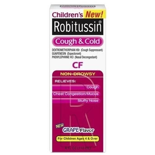 Children&#39;s Robitussin CF Cough and Cold Syrup  4oz