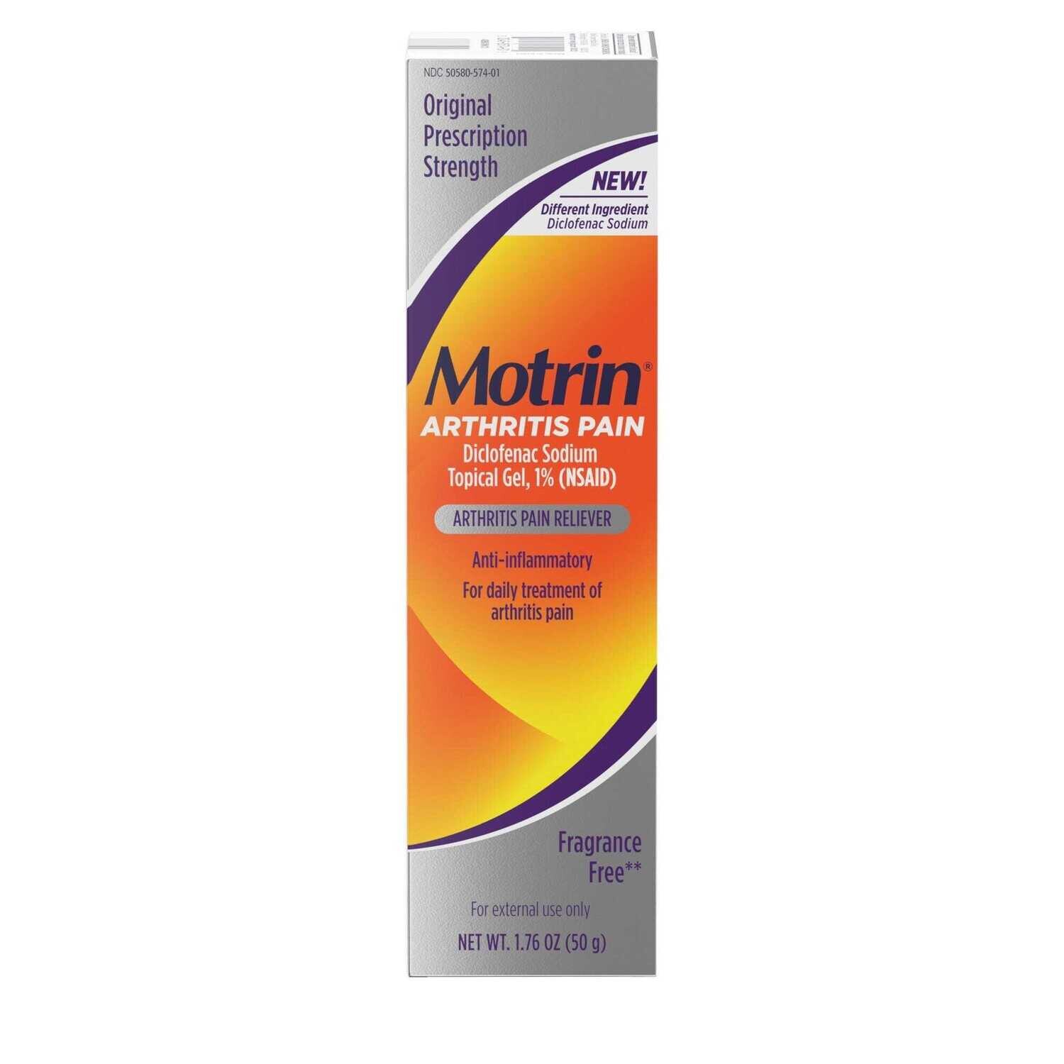 Motrin Arthritis Pain 1% Gel 1.76oz