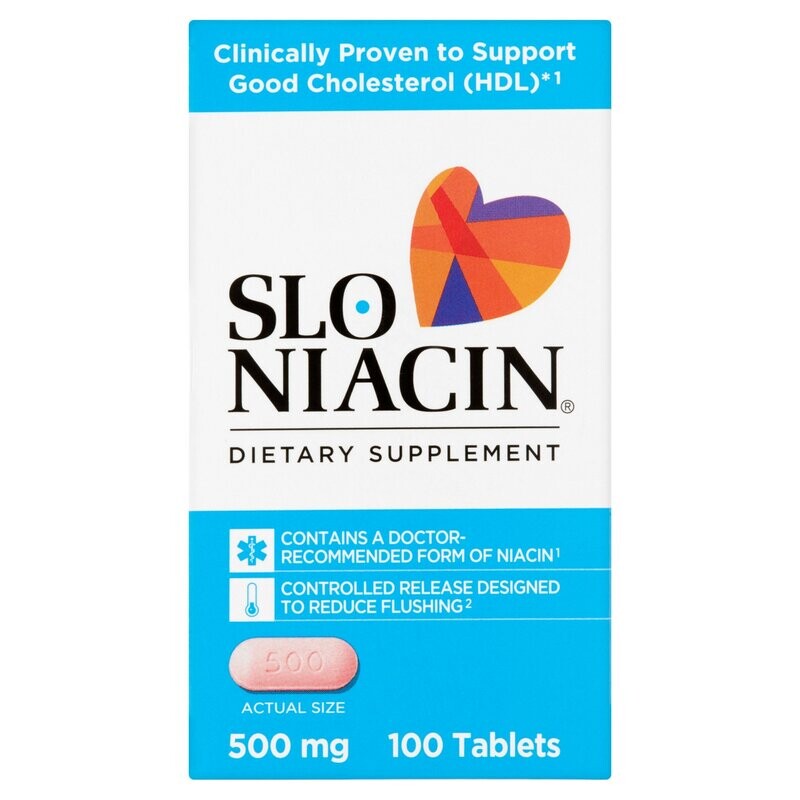 Slo-Niacin 500 Mg Tablet 100ct