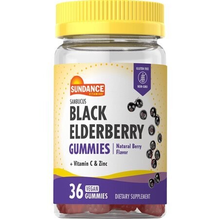 Sundance Black Elderberry Gummies 36ct