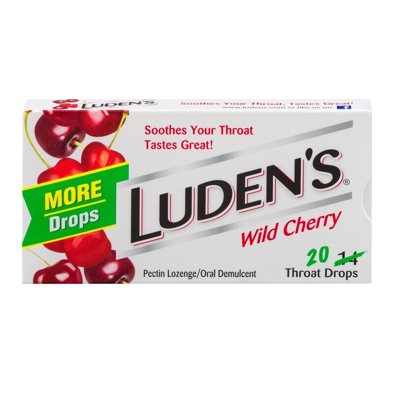 Luden&#39;s Throat Drops Wild Cherry 20ct