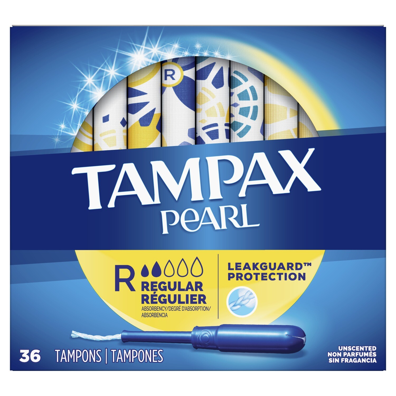 Tampax Pearl Regular Unscented 36ct