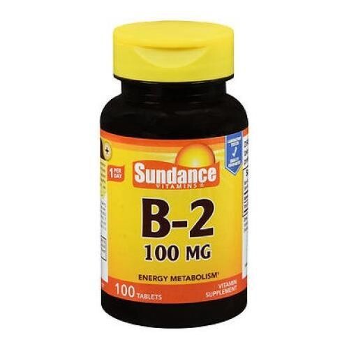 Sundance Vitamin B-2 100mg Tablets 100ct