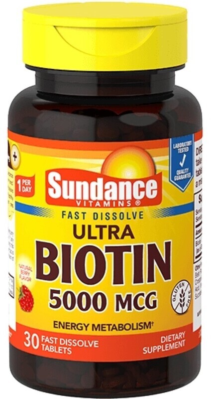 Sundance Ultra Biotin 5000mcg Fast Dissolve Tablets 30ct