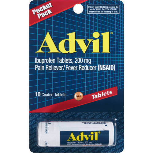 Advil 200 Mg Tablet 10ct Pocket Pack
