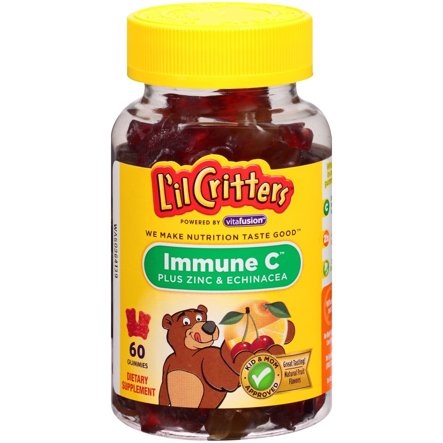 Lil Critters Immune C,  Zinc and Echinacea  60ct