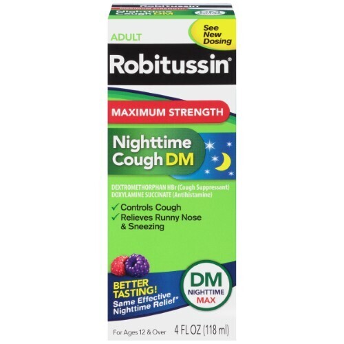 Robitussin Maximum Strength Night Cough DM 4oz
