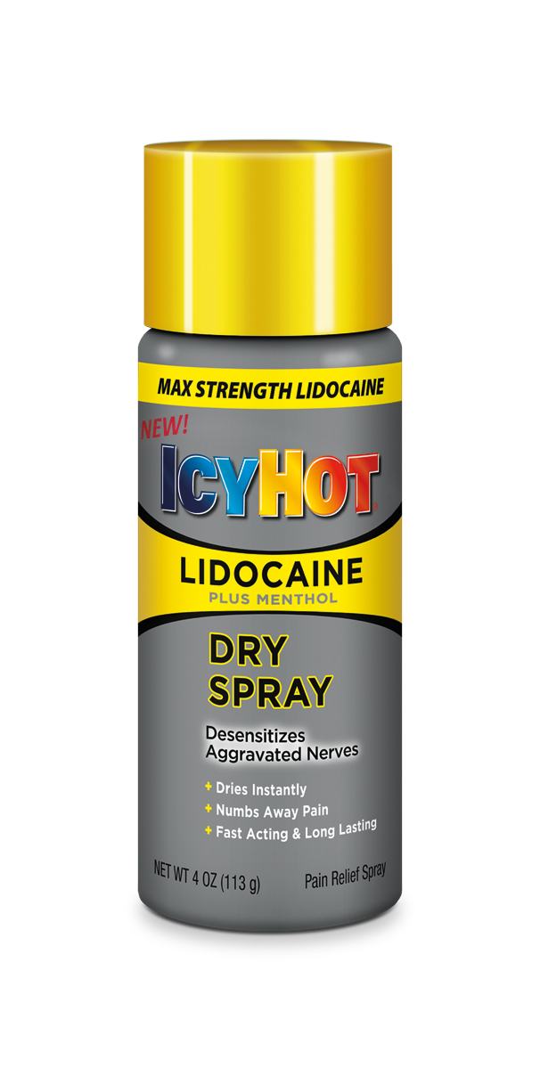 Icy Hot Lidocaine Dry Spray 4z