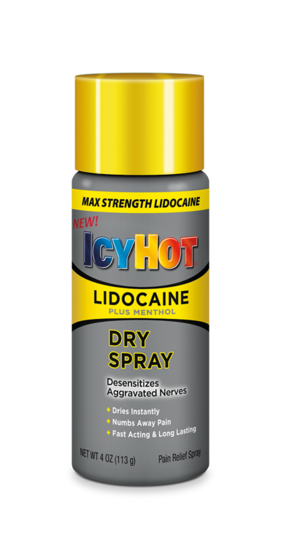 Icy Hot Lidocaine Dry Spray 4z