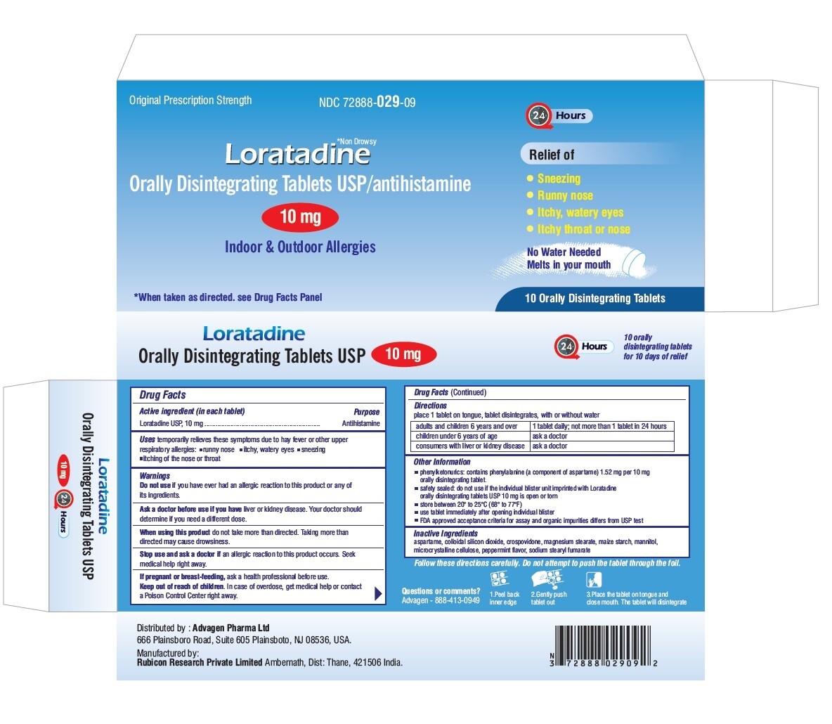 Loratadine 10 Mg Odt 10ct