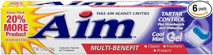 Aim Tartar Control Cool Mint Gel 5.5oz